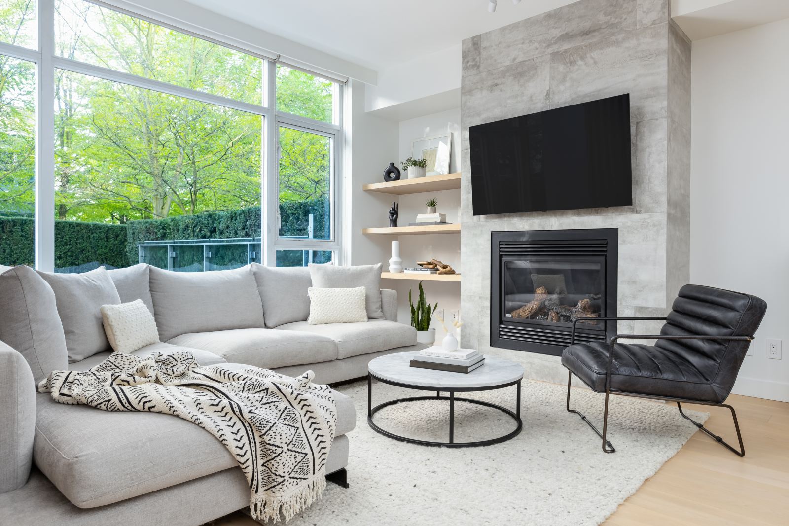 Renovated family living room