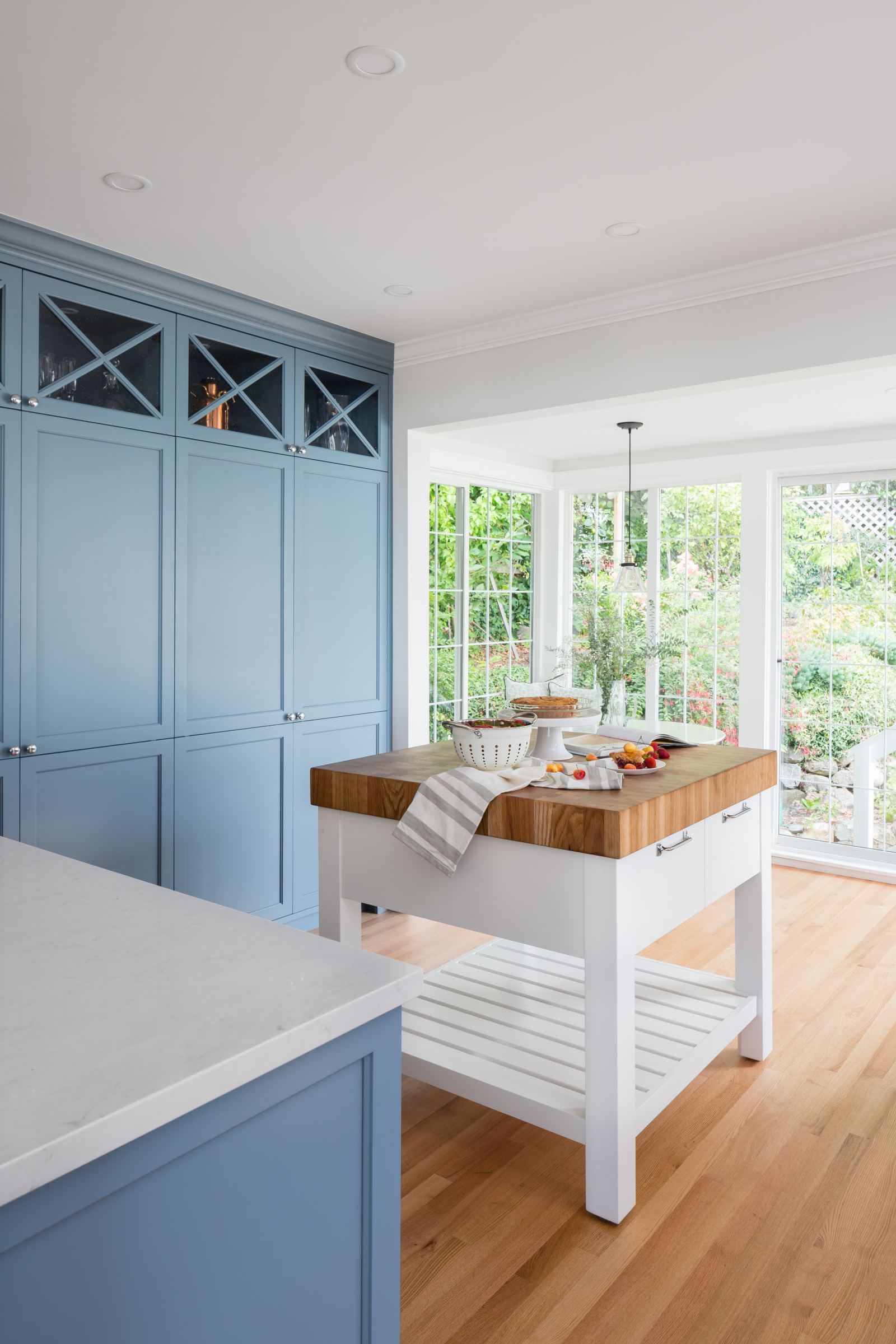 Bright, renovated kitchen and living space