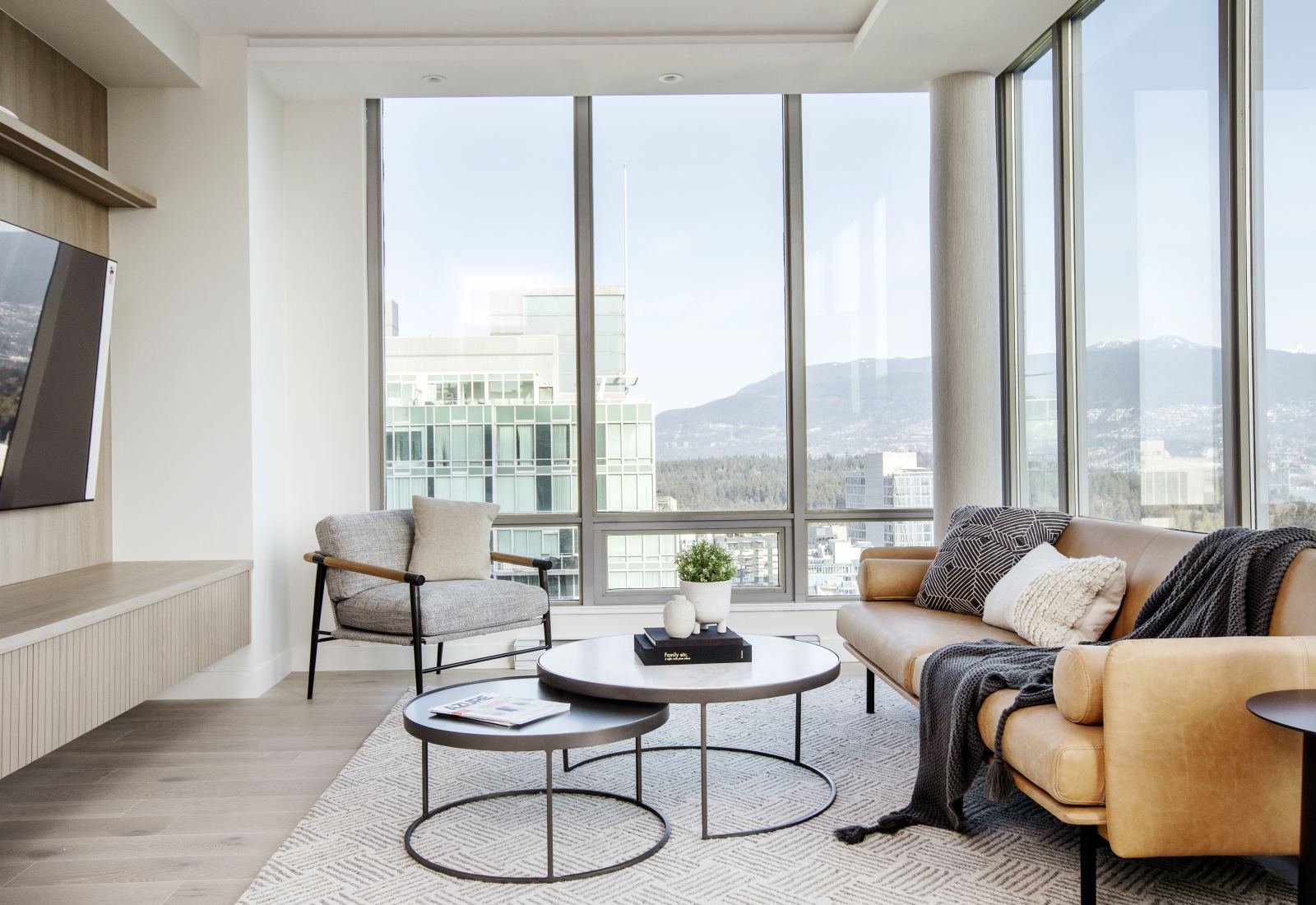 High-rise condo renovation with city views